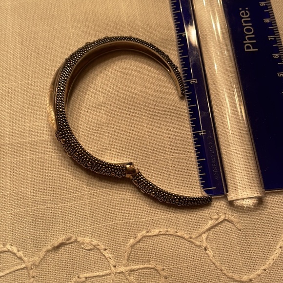 Michael Dawkins Starry Night Moonstone Sterling Cuff - Picture 11 of 13